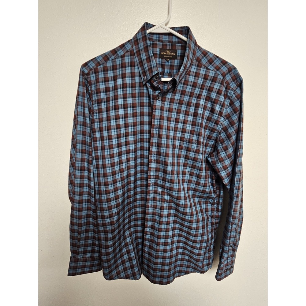 Rodd & Gunn Mens Medium Button Down Shirt Plaid Long Sleeve
